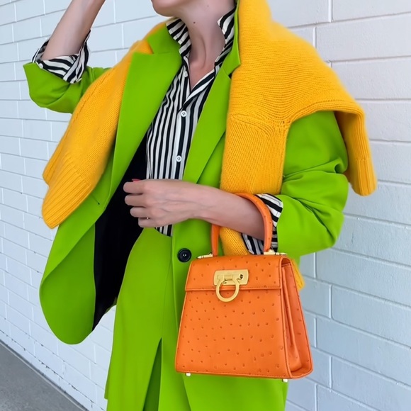 ZARA Oversized Blazer Lime Green - Picture 2 of 4
